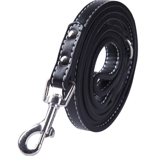 Кучешки повод от еко кожа с метално закопчаване 