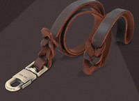 Кожена кучешка каишка с различно метално закопчаване