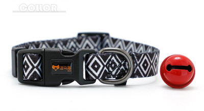 Текстилен нашийник за куче с цветен десен