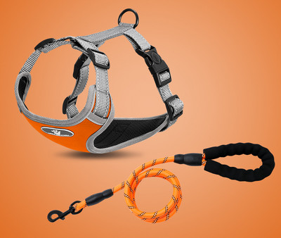 Кучешки нагръдник с емблема  пластмасово закопчаване и повод