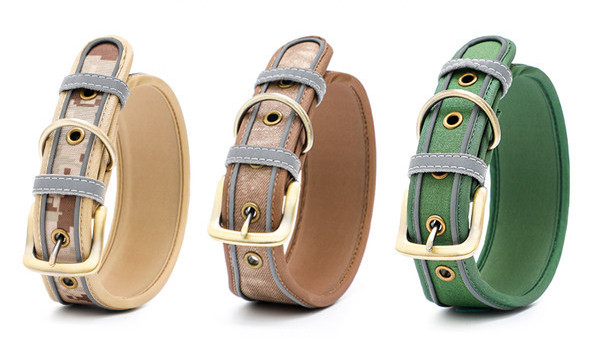 Нашийник за домашни любимци в три цвята