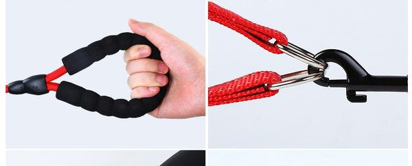 Текстилен нагръдник и повод за куче с пластмасова закопчалка