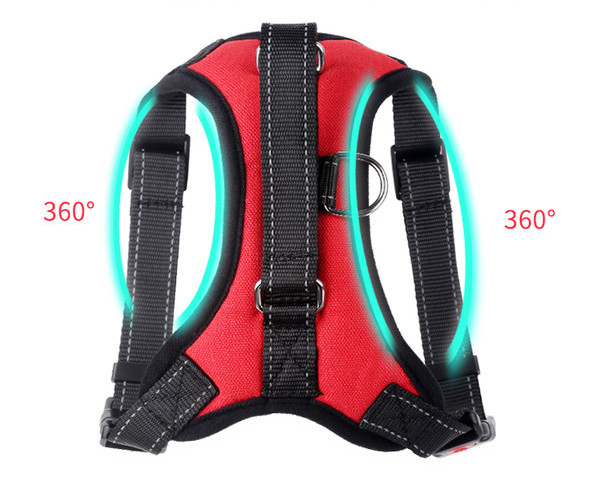 Нагръдник за кучета от текстил с метално закопчаване 