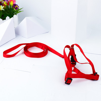 Комплект нагръдник и повод за кучета с метално закопчаване 