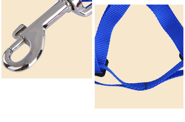 Комплект нагръдник и повод за кучета с метално закопчаване 