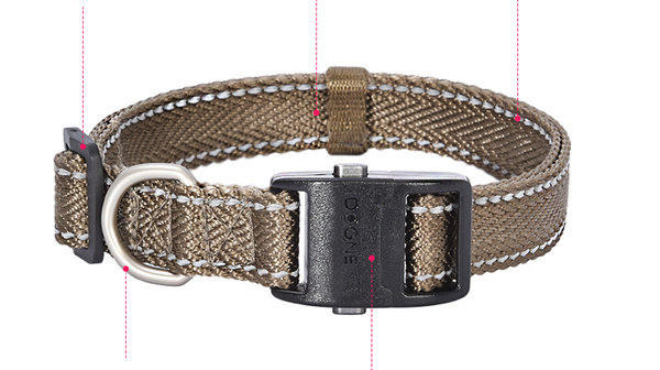 Текстилен нашийник с пластмасово закопчаване или повод за кучета