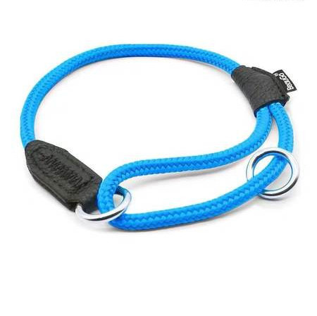 Каишка за кучета в син и оранжев цвят 