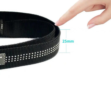 Каишка за кучета от текстил с надпис 