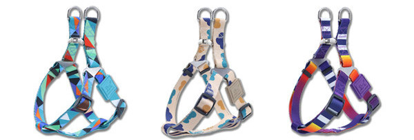 Цветен кучешки нагръдник от текстил