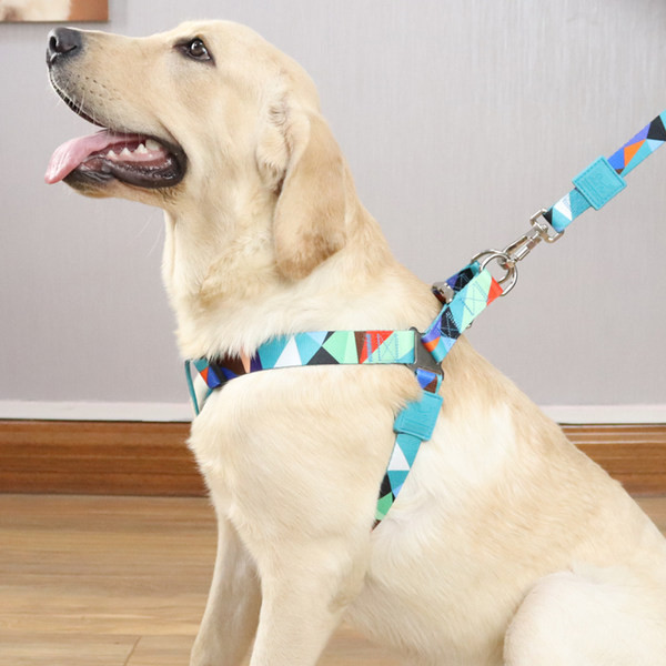 Цветен кучешки нагръдник от текстил