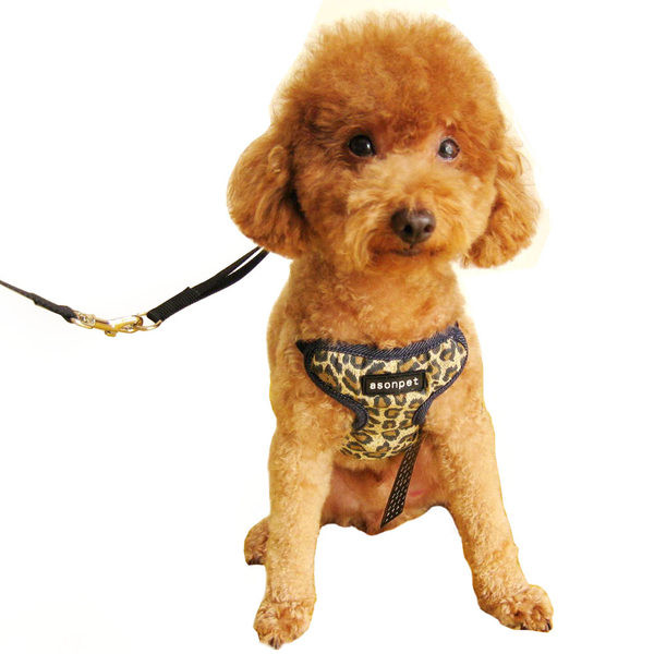 Нагръдник от текстил за кучета с каишка