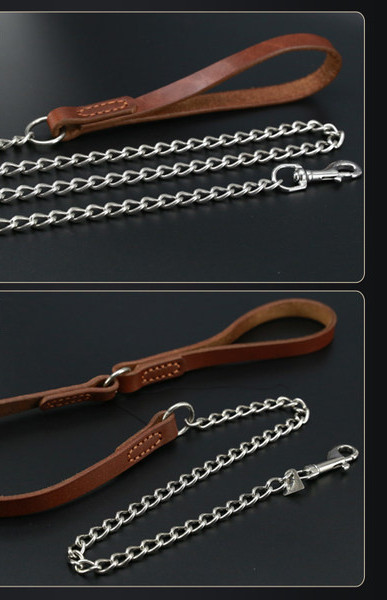 Lesa metalica din otel inoxidabil pentru caine