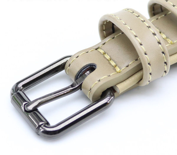 Кучешка кожена каишка - два цвята