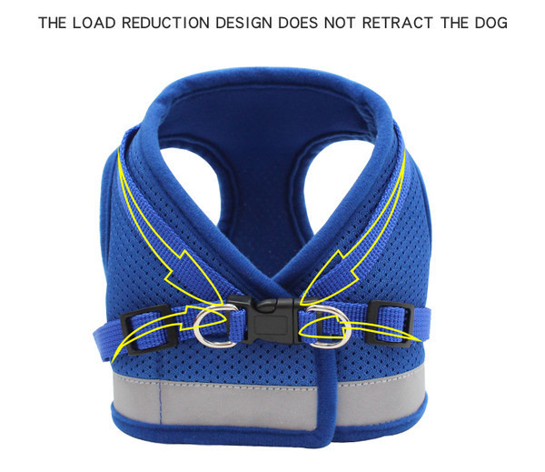 Bavetă textilă pentru câini din material plasă și lesă textilă