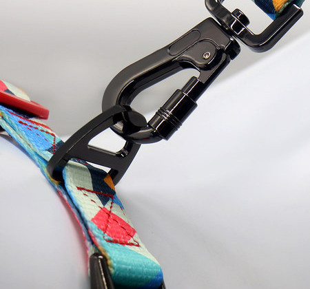 Guler multicolor pentru caini cu lesa