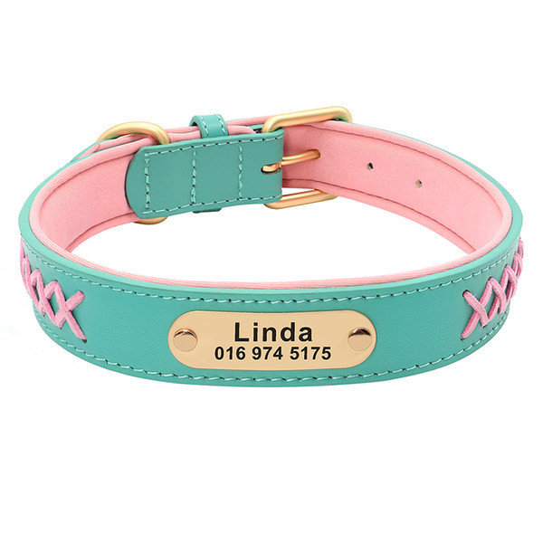 Värviline metallist pandlaga koera kaelarihm