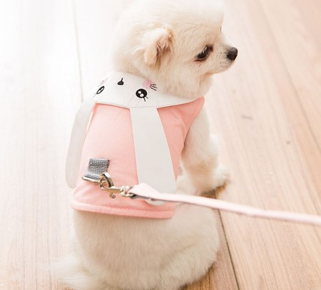 Bavetă textilă pentru câini cu lesă