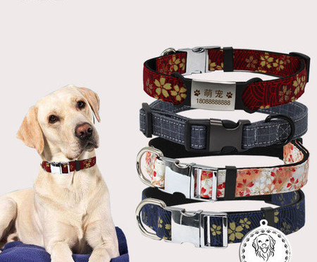 Guler cu lesă pentru câini - mai multe culori