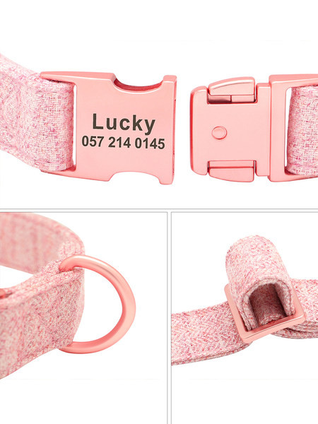 Lesa textila pentru caini sau zgarda cu prindere metalica