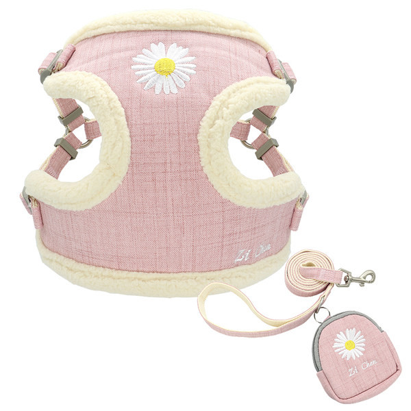 Ζώνη σκύλου με λουρί και κέντημα