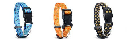 Κολάρο για σκύλους με απλικέ και πλαστικό κούμπωμα