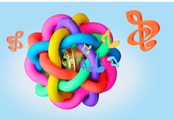 Spalvotas rutulinis šunų žaislas