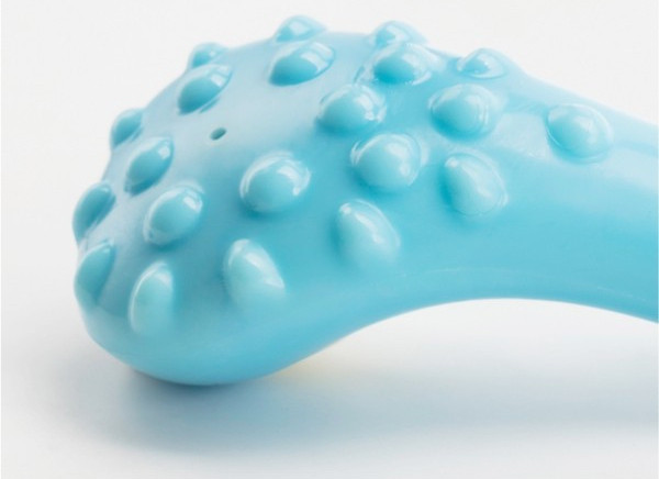 Mėlynos spalvos guminis žaislas šunims