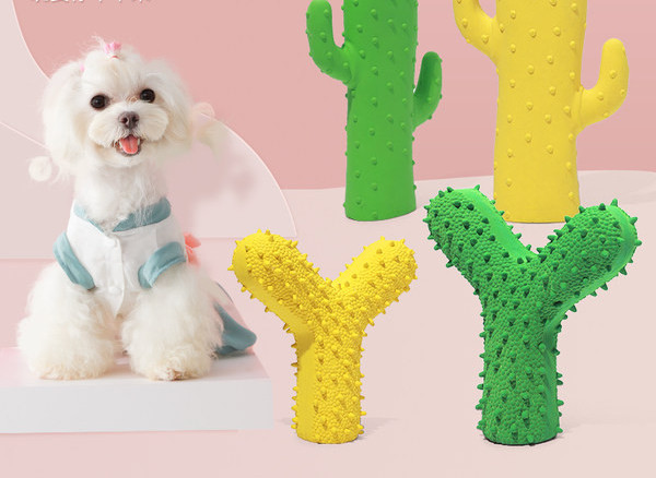 Jucărie muzicală din cauciuc în formă de cactus