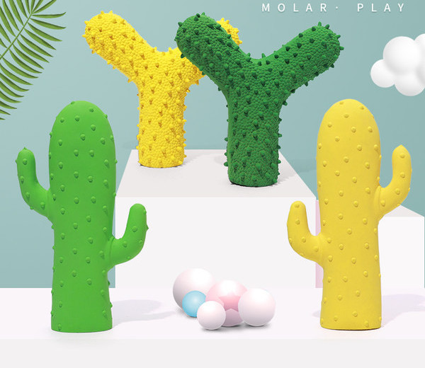 Jucărie muzicală din cauciuc în formă de cactus