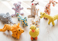 Памучно въже с различна форма за игра на домашни любимци