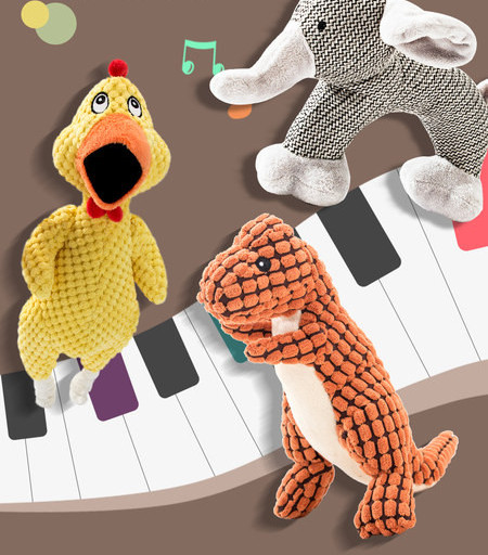 Βελούδινο παιχνίδι για σκύλους με ήχο