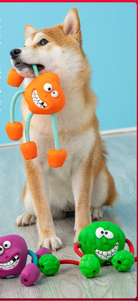 Jucărie din cauciuc pentru câini cu aplicare