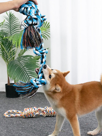 Текстилна кучешка играчка за почистване на зъби