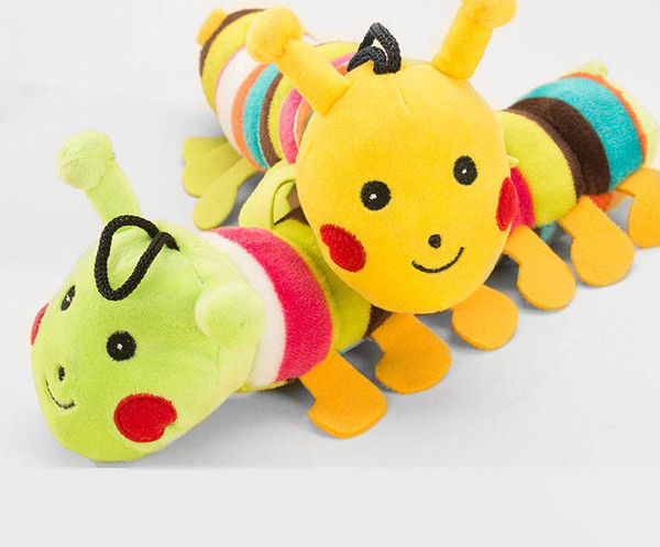 Rainbow caterpillar toy dog ​​molar pet dog toy teddy dog ​​than bear puppy dog ​​bite resistant pet supplies