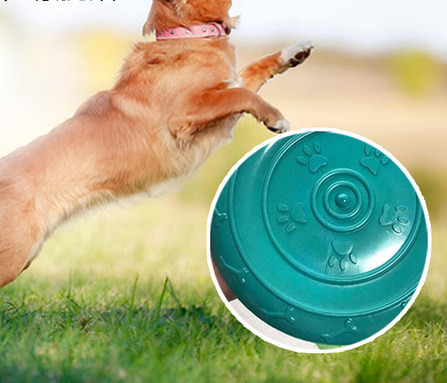 Kummist mänguasi frisbee koertele