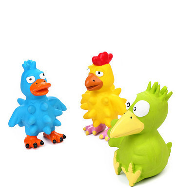 Jucărie din cauciuc în formă de pui - potrivită pentru câini