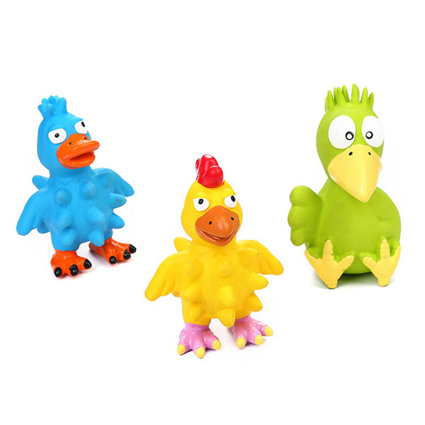 Jucărie din cauciuc în formă de pui - potrivită pentru câini