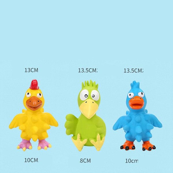 Jucărie din cauciuc în formă de pui - potrivită pentru câini