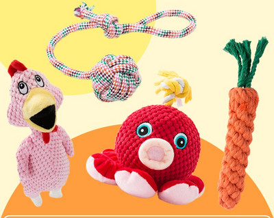 Tekstiilist või kummist koeramänguasi – erinevad mudelid