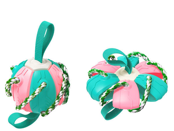 Кучешка играчка топка - два цвята