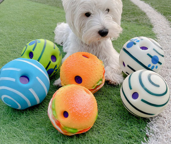 Λαστιχένια μπάλα παιχνιδιού για σκύλους