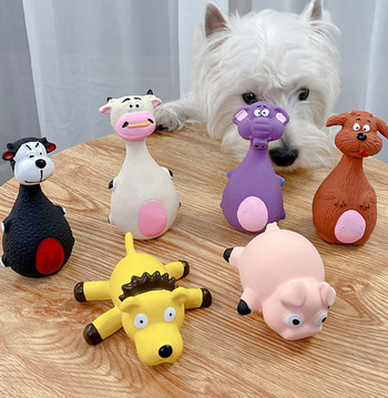Гумени играчка за кучета във формата на животни