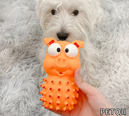 Λαστιχένιο παιχνίδι για σκύλους - δύο χρώματα