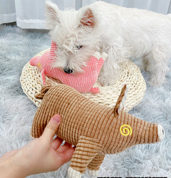 Плюшена играчка за кучета с форма на прасе