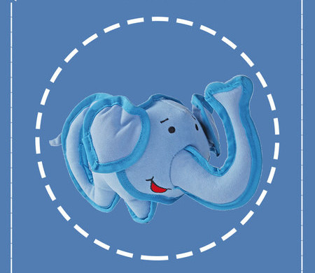 Jucărie de plus pentru câini cu sunet în formă de elefant