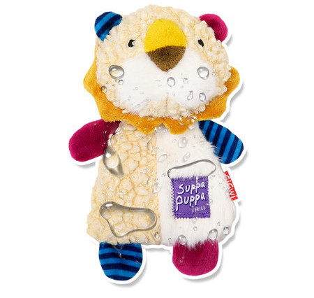 Βελούδινο παιχνίδι σε σχήμα ζώων με επιγραφή