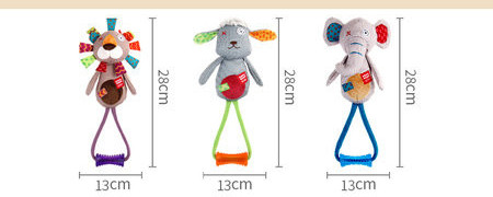 Διαδραστικό βελούδινο παιχνίδι για σκύλους ανθεκτικό στο δάγκωμα