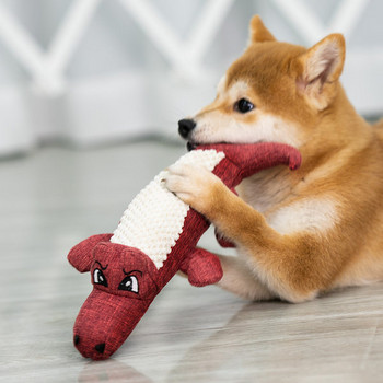 Плюшена играчка крокодил за кучета