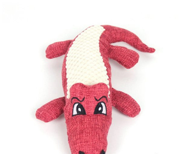 Pliušinis žaislinis krokodilas šunims