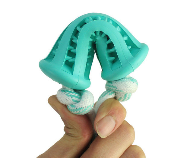 Jucărie durabilă din silicon pentru curățarea dinților la câini